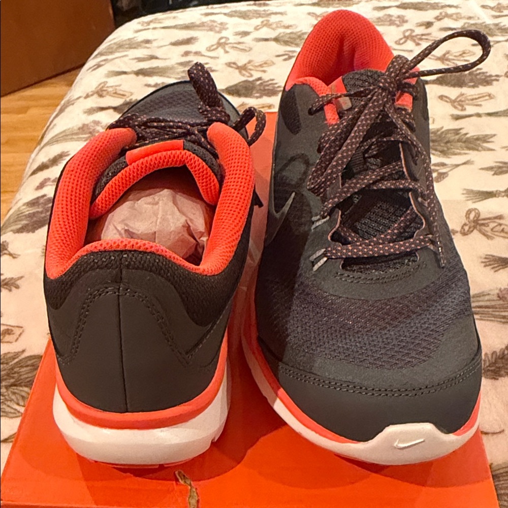 Nike Charcoal and Coral Sneakers